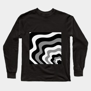 Waves Pattern Long Sleeve T-Shirt